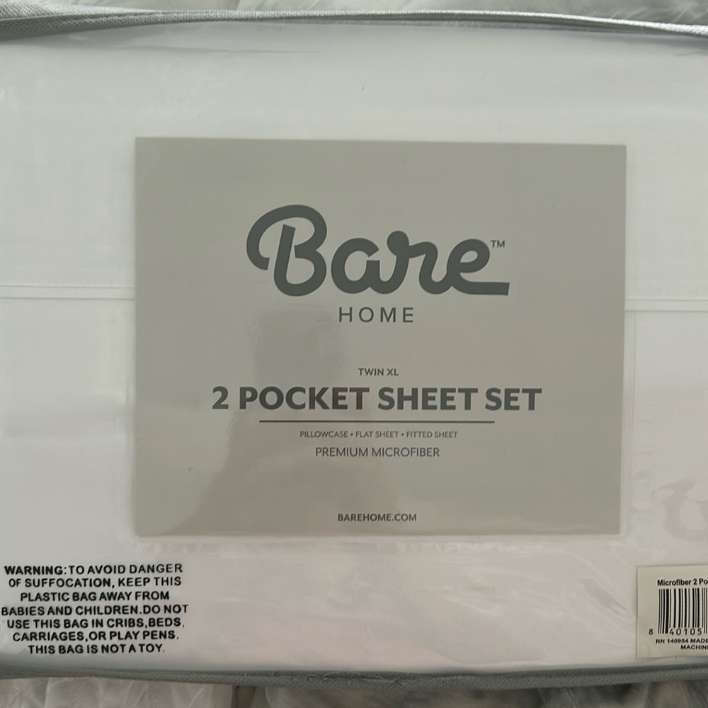 Dorm Twin XL Double Pocket Sheet Set